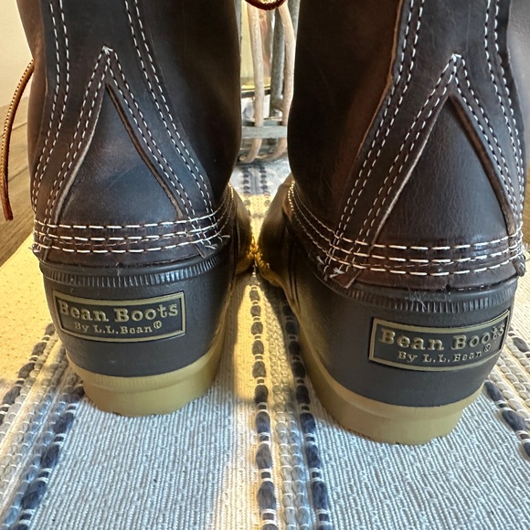 L.L.Bean Bean Boots – Size 8 Brown Leather Duck Boots, Waterproof, New - Picture 7 of 10